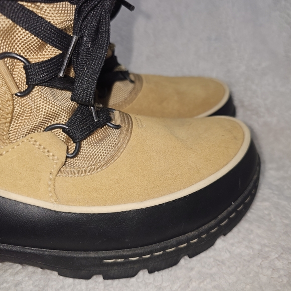 Sorel Tivoli Inner Fleece Lace Up Snow Boots 24Cm Beige Size 8.5 - Picture 4 of 14